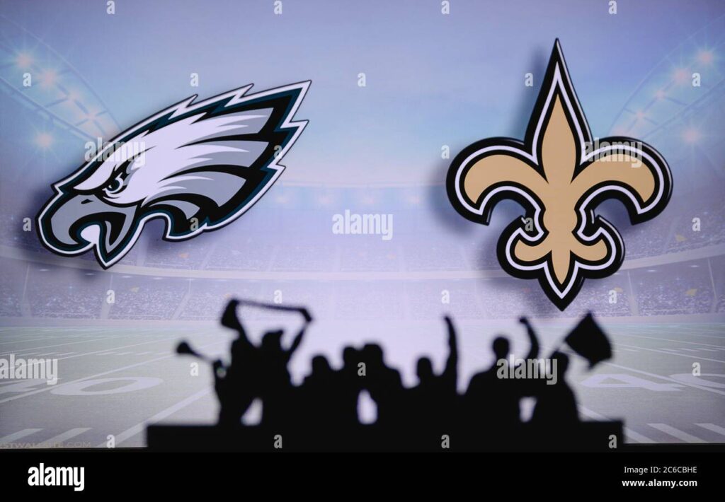 philadelphia-eagles-vs-new-orleans-saints-fans-support-on-nfl-game-silhouette-of-supporters-big-screen-with-two-rivals-in-background-2C6CBHE